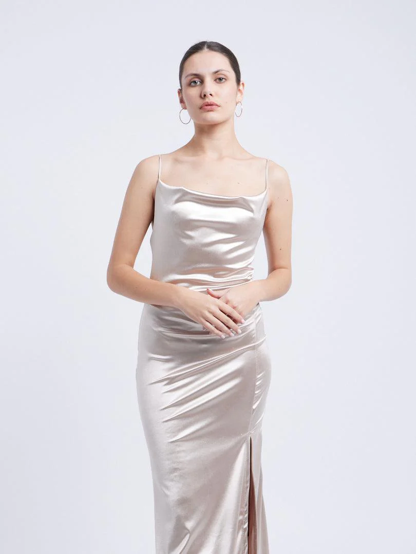 Robe de soirée satinée - Image 6