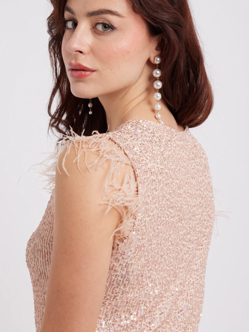 Robe droite à sequins - Image 31