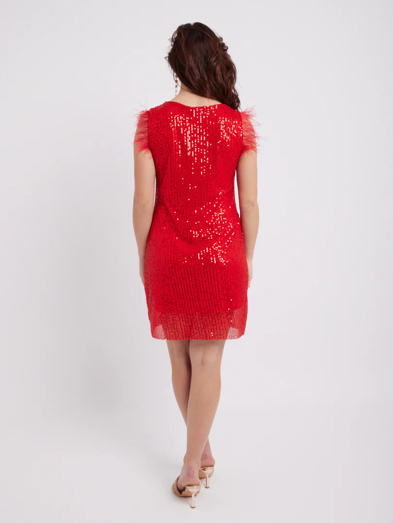 Robe droite à sequins - Image 7
