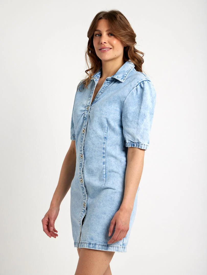 Robe en jean bleu délavé - Image 3