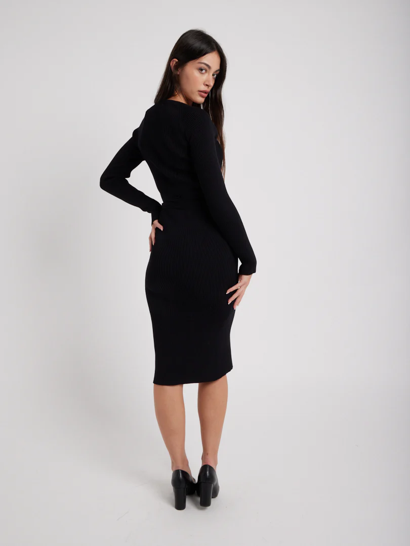 Robe en maille col coeur - Image 11
