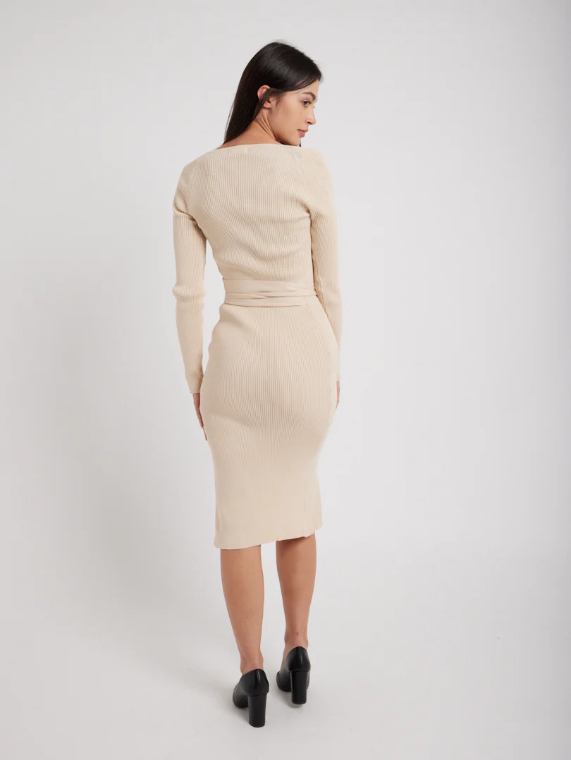 Robe en maille col coeur - Image 3