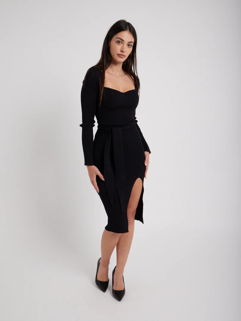 Robe en maille col coeur - Image 9