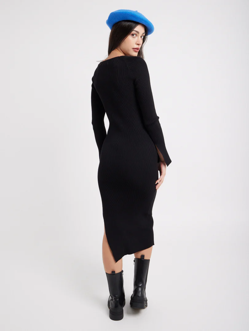 Robe en maille col coeur - Image 6