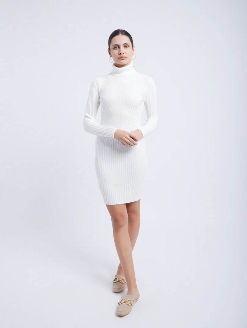 Robe en maille finition graphique - Image 5