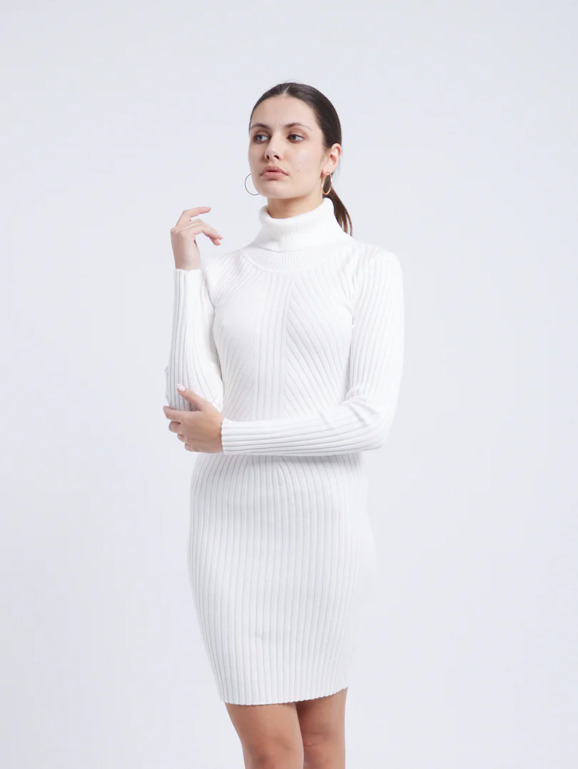 Robe en maille finition graphique - Image 6