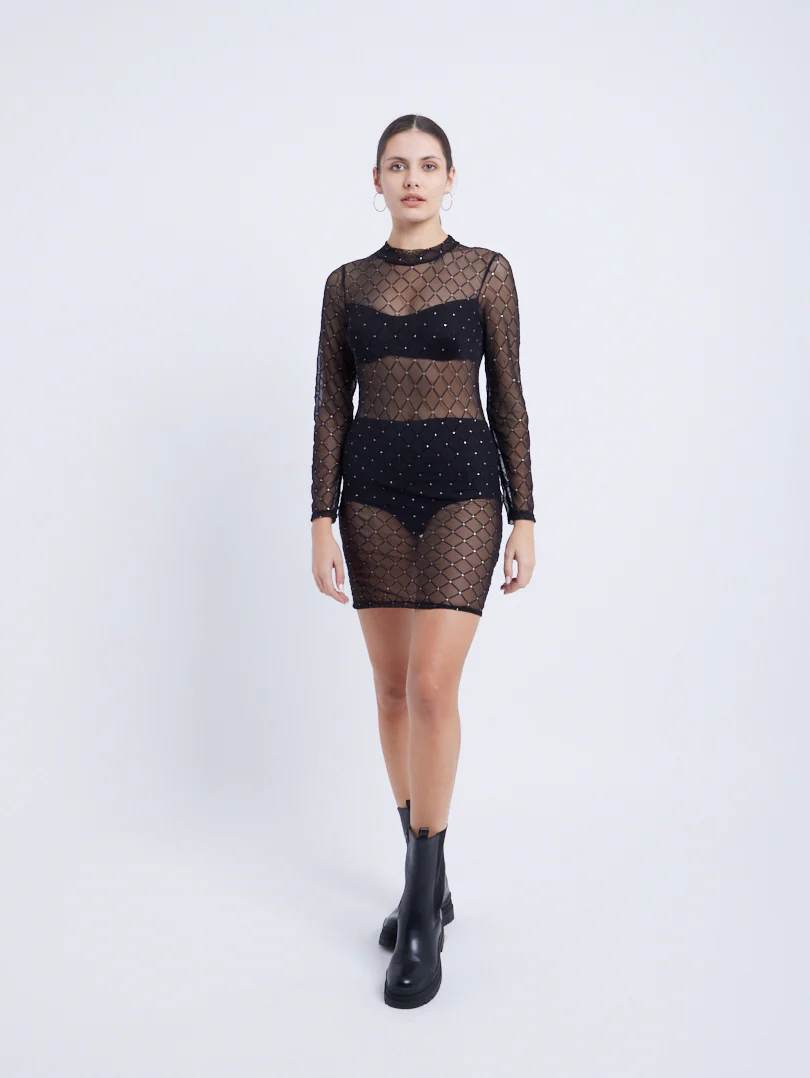 Robe graphique transparente - Image 2