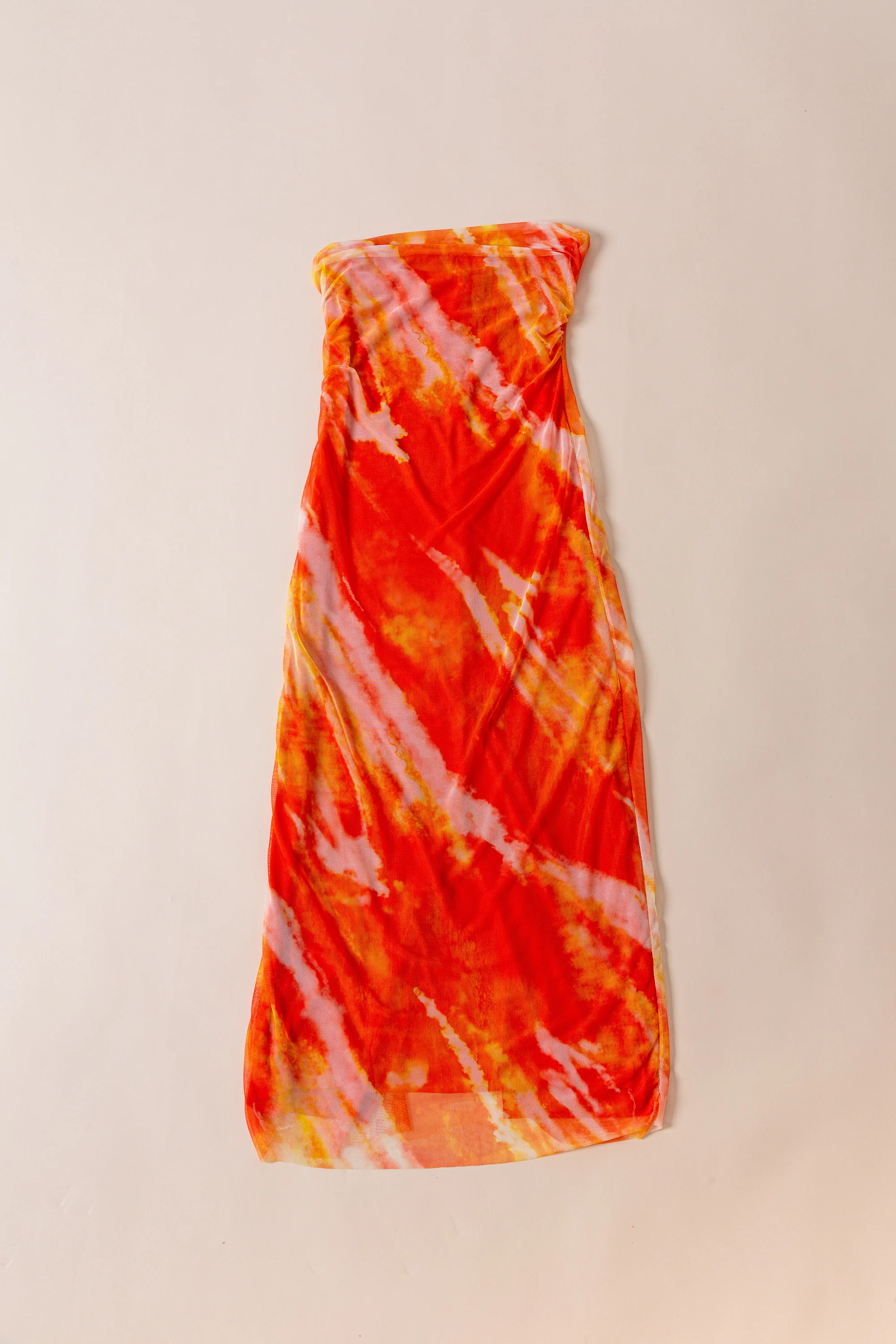 Robe tube longue imprimé abstrait - Image 4