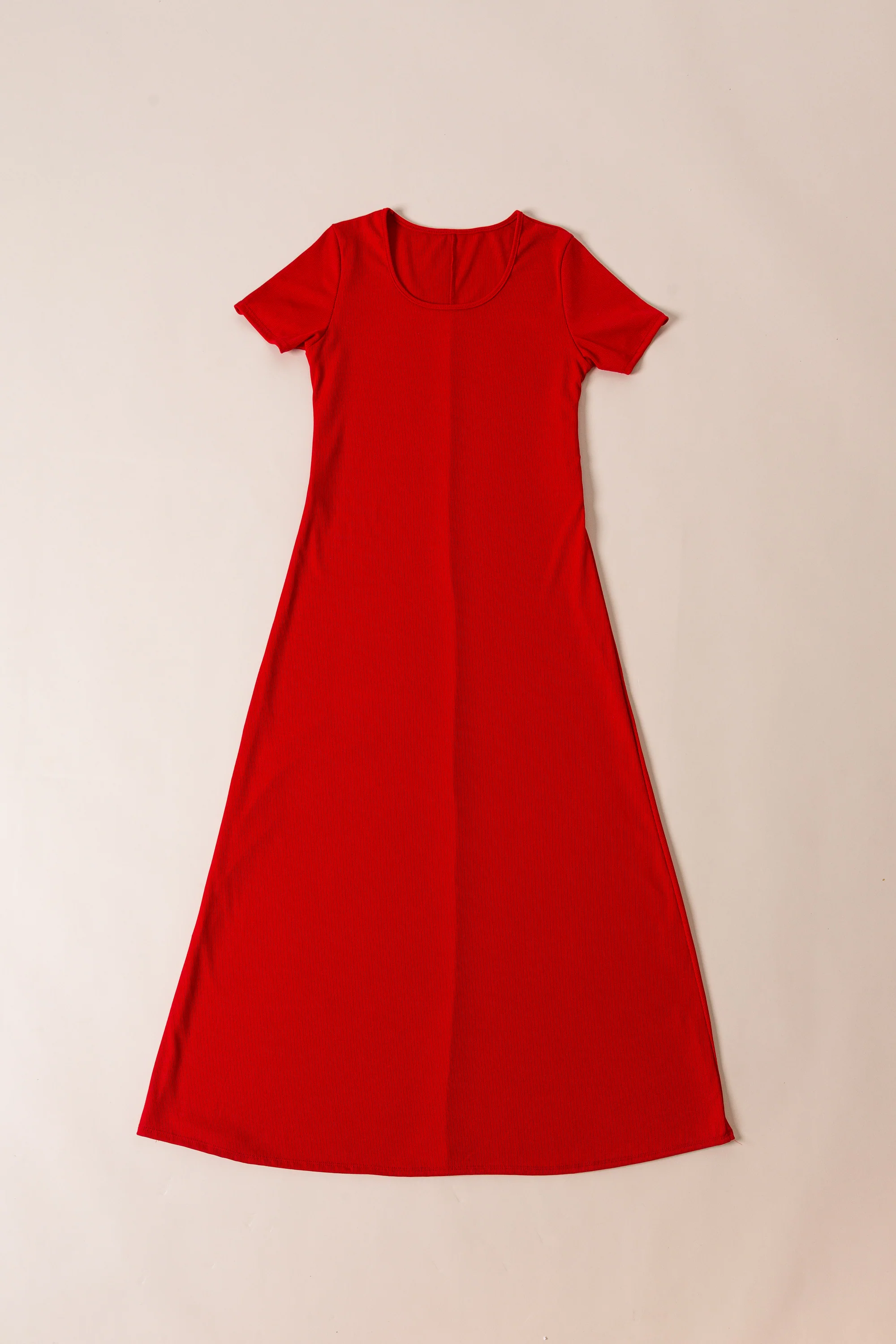 Robe longue rouge vif - Image 4