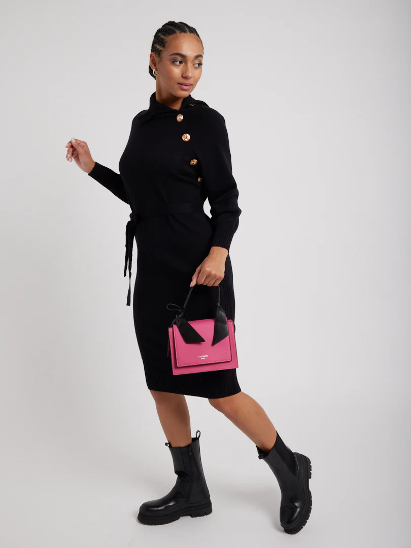 Robe maille col asymétrique - Image 18