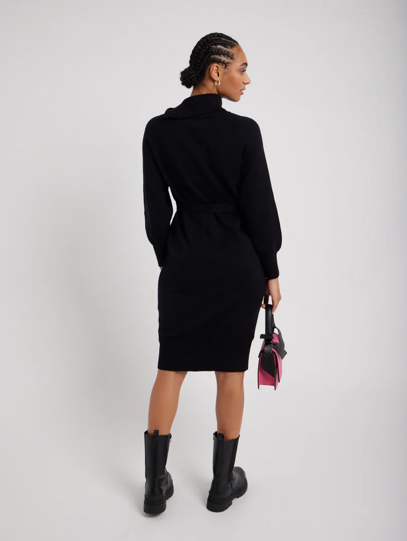 Robe maille col asymétrique - Image 19
