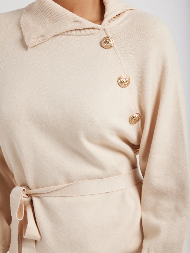 Robe maille col asymétrique - Image 8