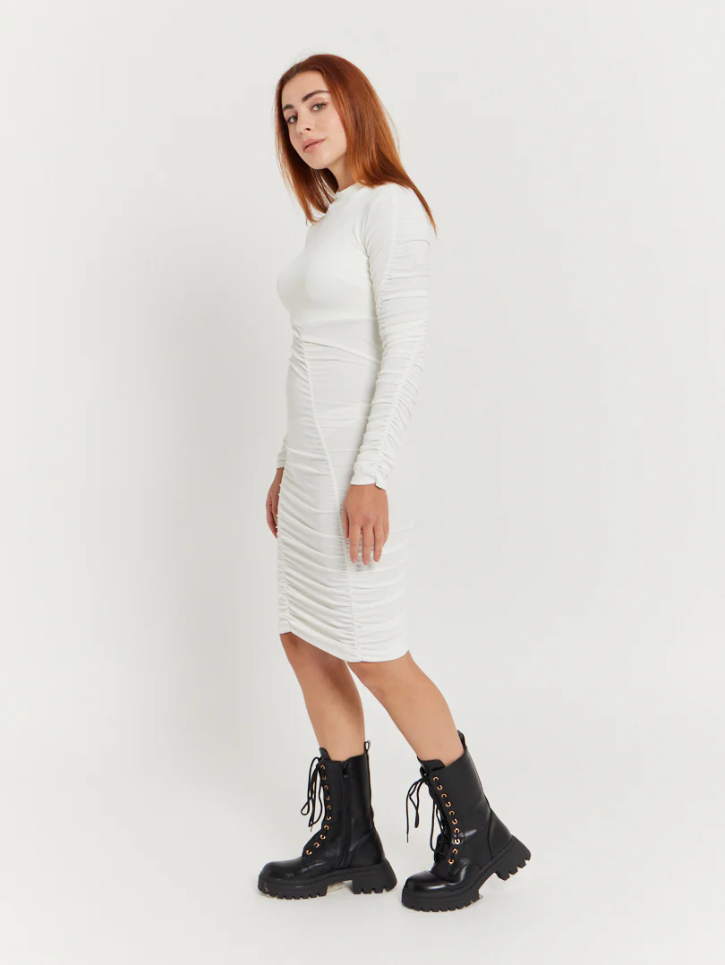 Robe manches longues rouge - Image 6
