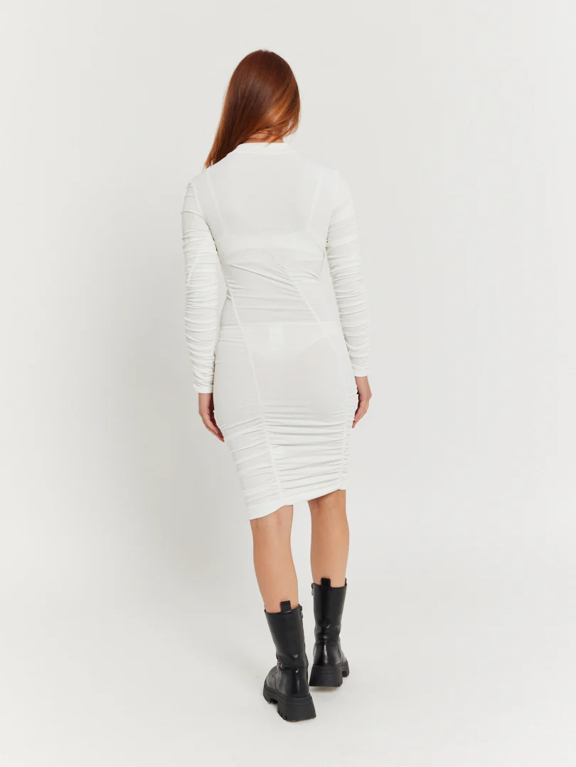 Robe manches longues rouge - Image 7