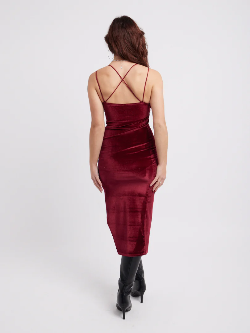 Robe moulante en velours - Image 30