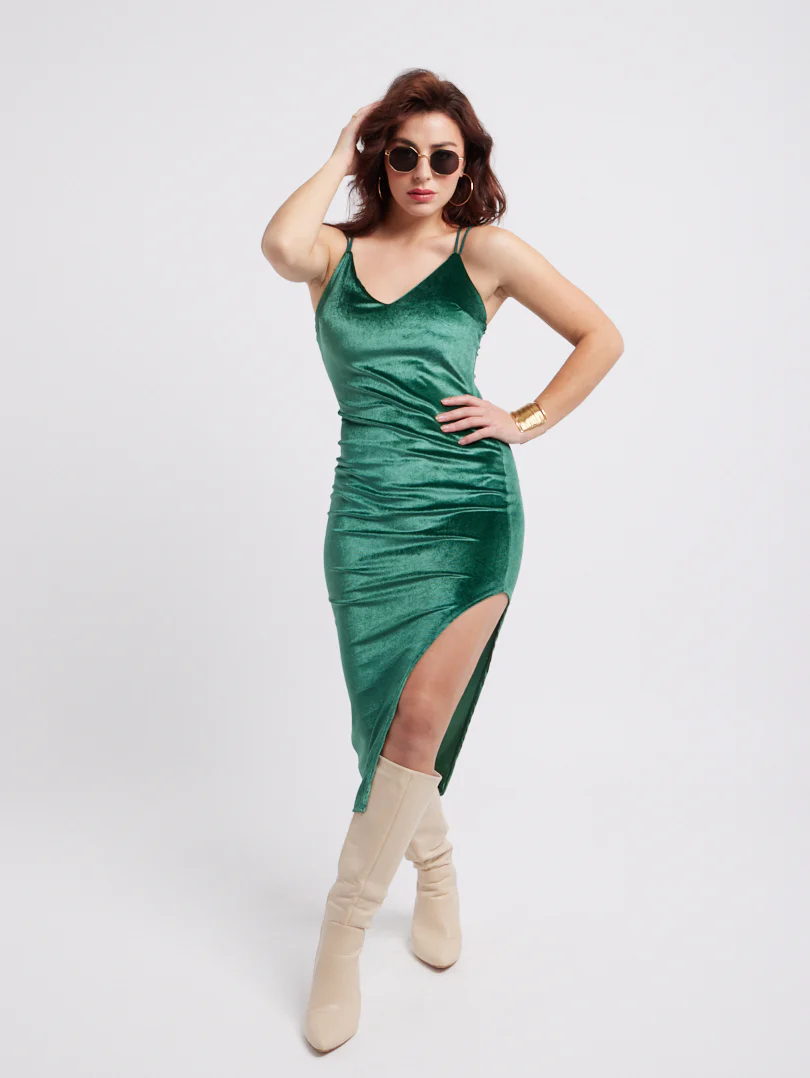 Robe moulante en velours - Image 36