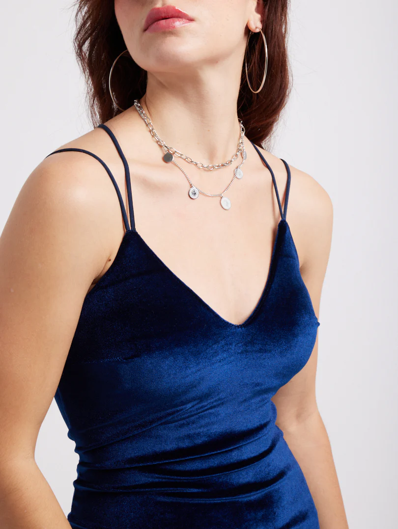 Robe moulante en velours - Image 8