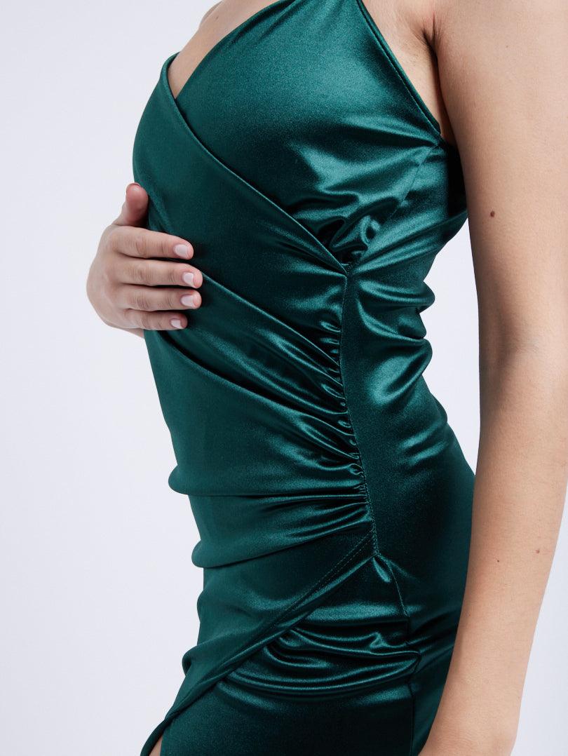 Robe satinée décolleté - Image 23