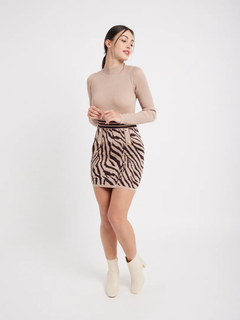 Robe style tailleur graphique