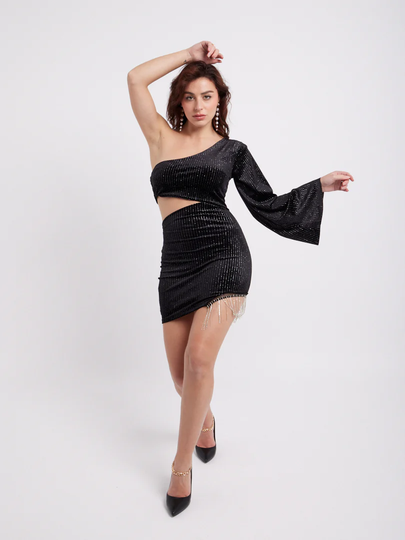 Robe velours et paillettes