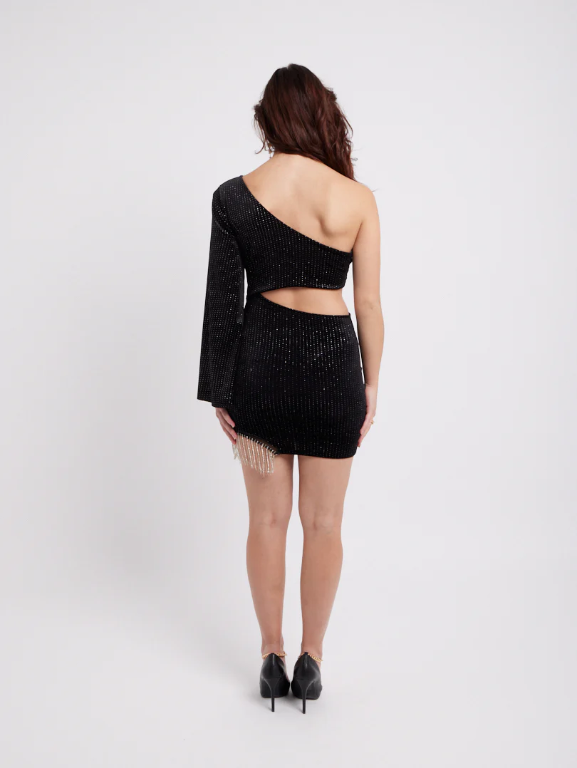 Robe velours et paillettes - Image 3