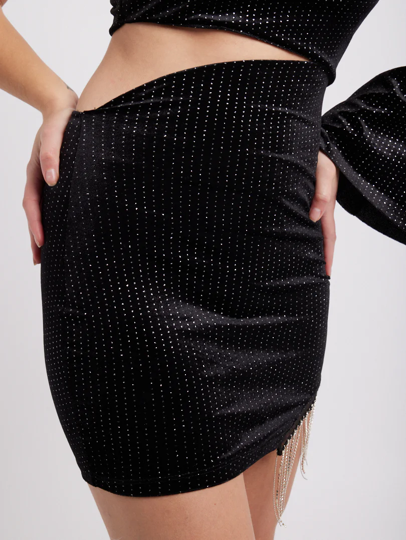 Robe velours et paillettes - Image 5