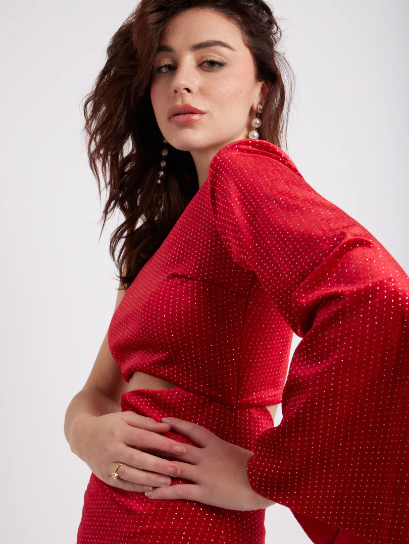 Robe velours et paillettes - Image 7