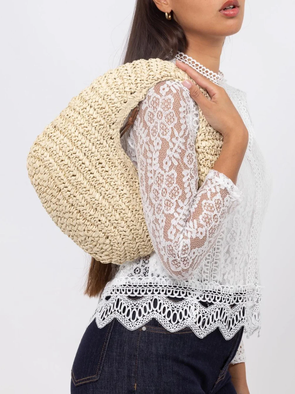 Sac en paille tressée - Image 4