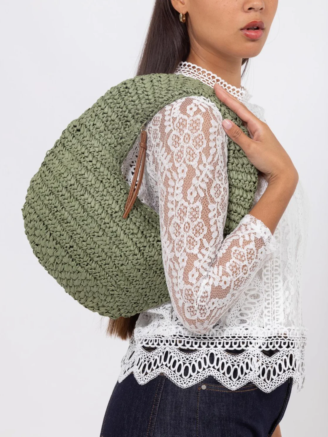 Sac en paille tressée - Image 5