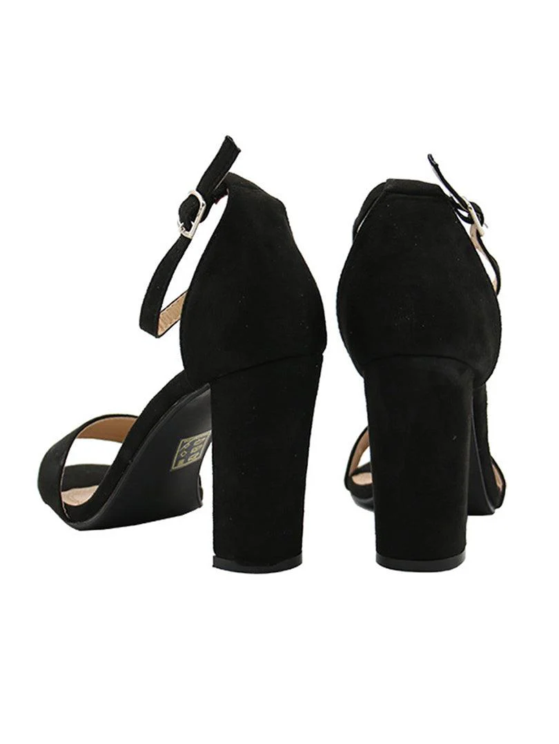 Sandale à talons en simili daim - Image 8