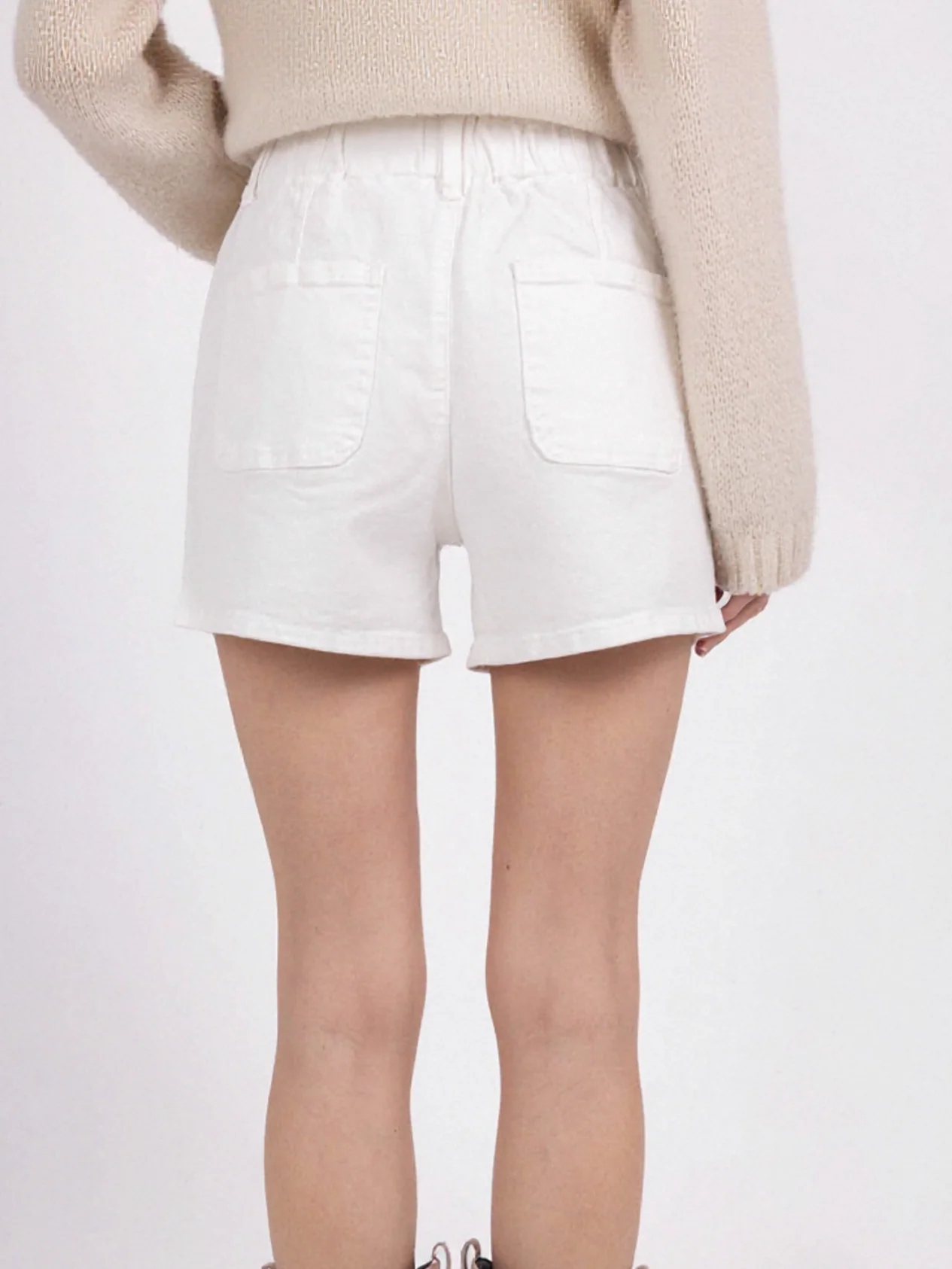 Short en Jean taille élastiquée - Image 6