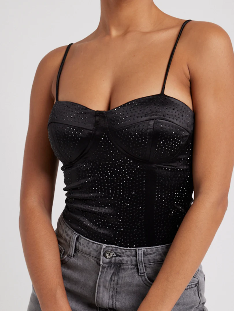 Top corset à bretelles fins - Image 9