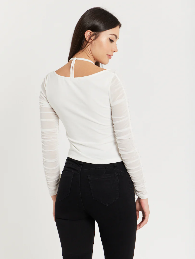Top corset froncé manches longues - Image 10
