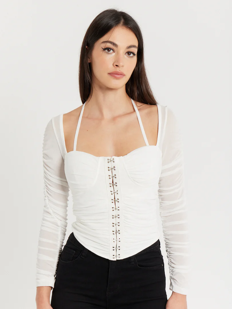 Top corset froncé manches longues - Image 11