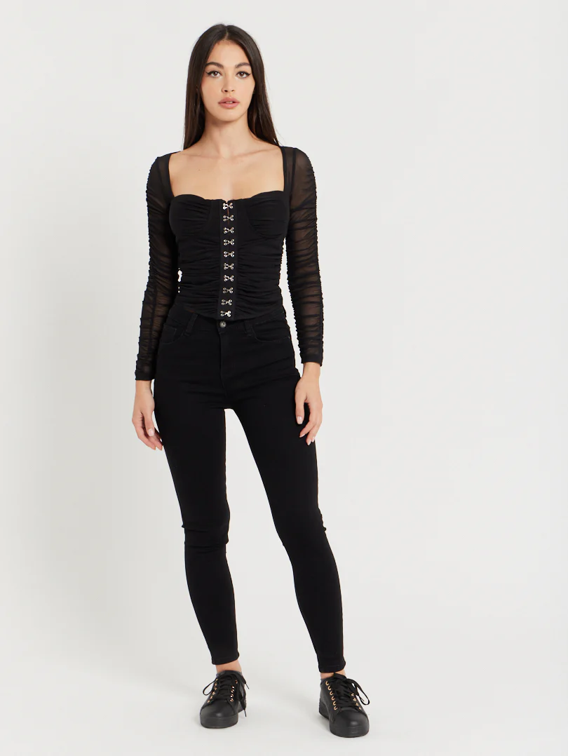 Top corset froncé manches longues - Image 13