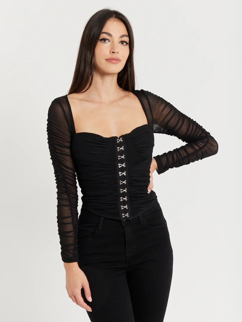 Top corset froncé manches longues - Image 15