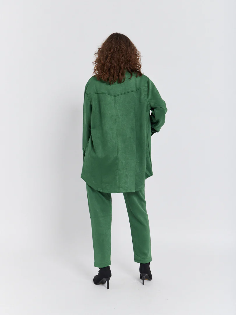 Veste chemise effet suedine - Image 10