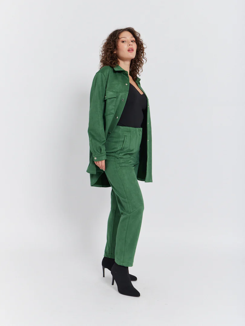 Veste chemise effet suedine - Image 11
