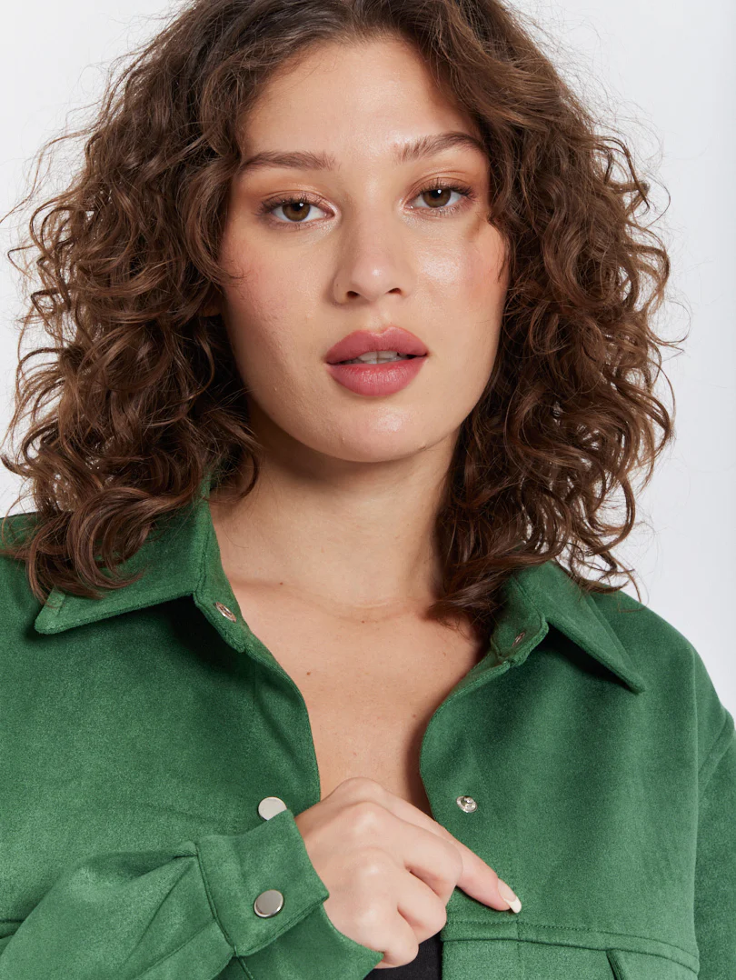 Veste chemise effet suedine - Image 12