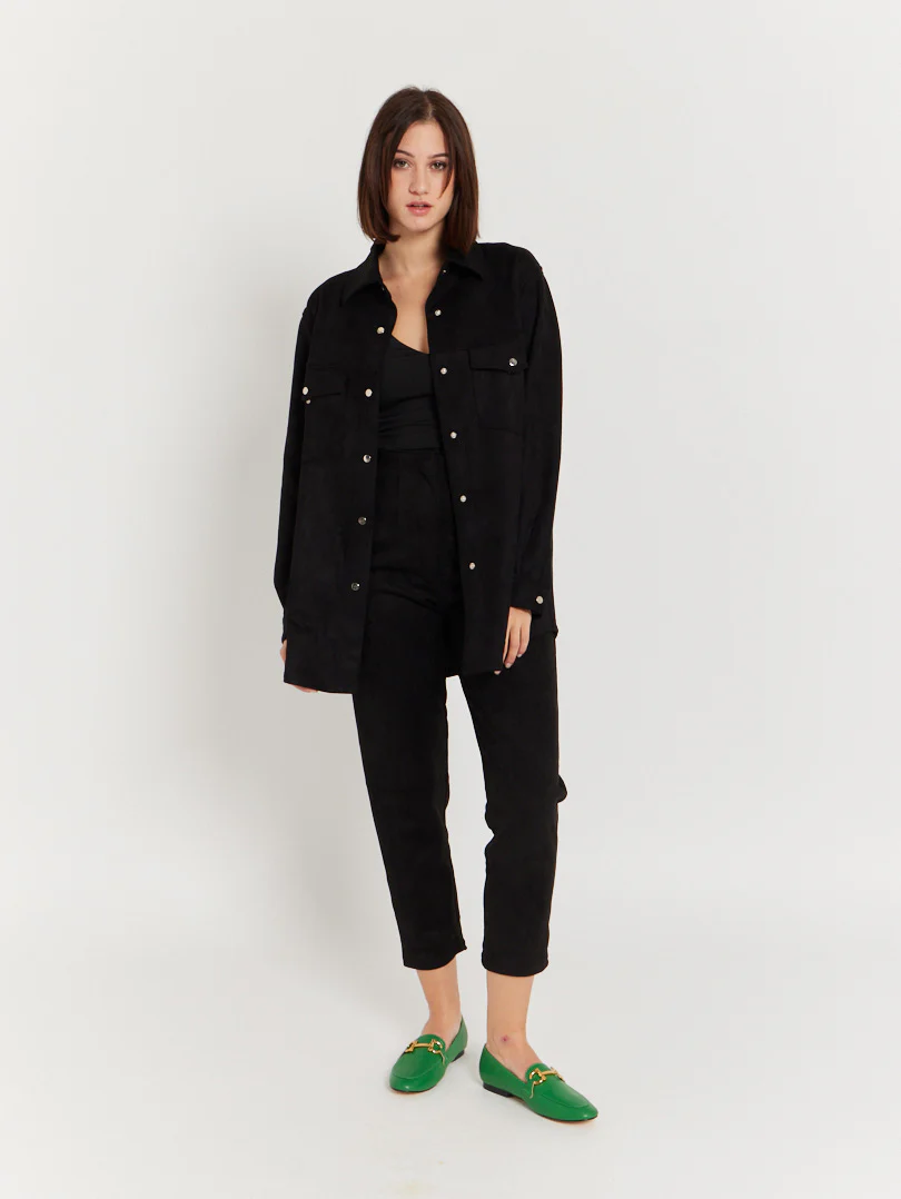 Veste chemise effet suedine - Image 13