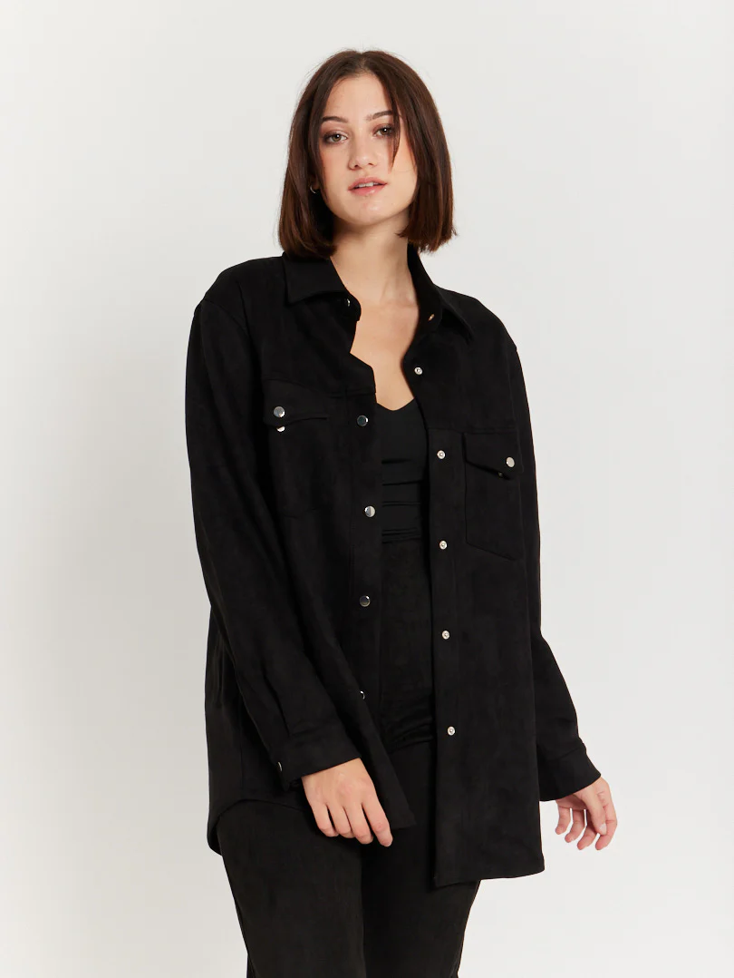 Veste chemise effet suedine - Image 15