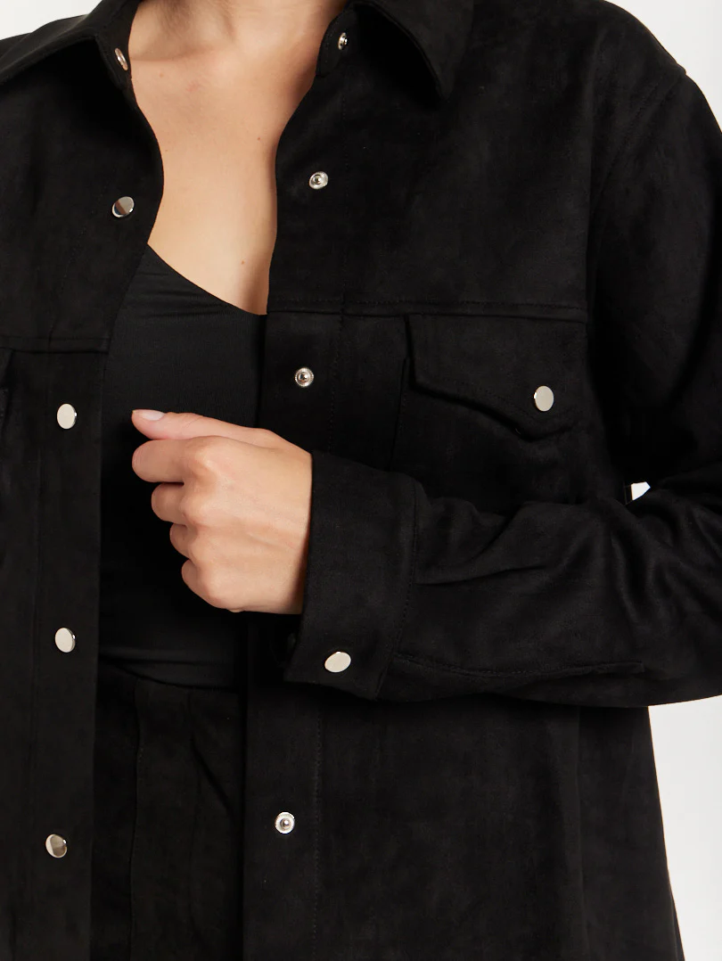 Veste chemise effet suedine - Image 16