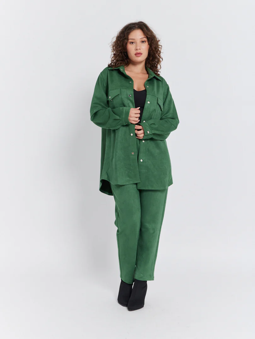 Veste chemise effet suedine - Image 9