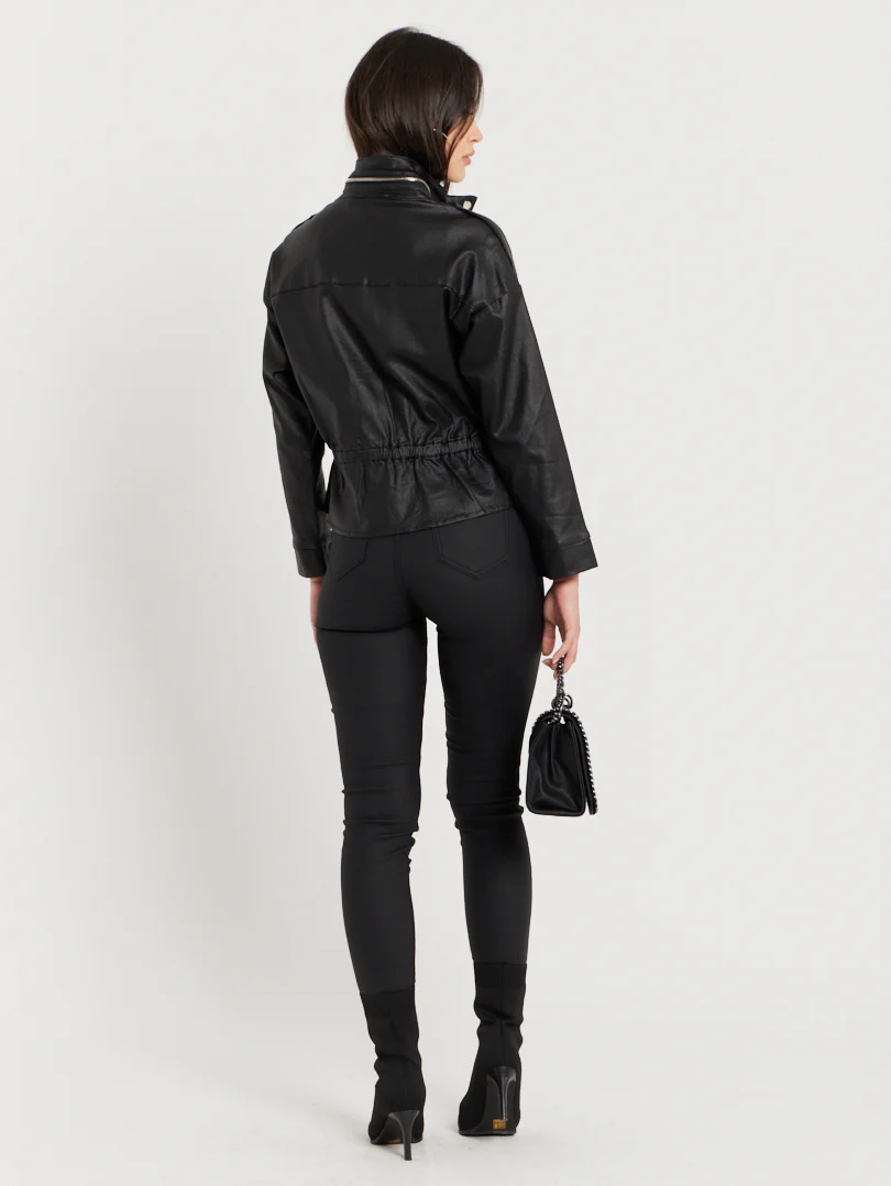 Veste courte en toile enduite - Image 3