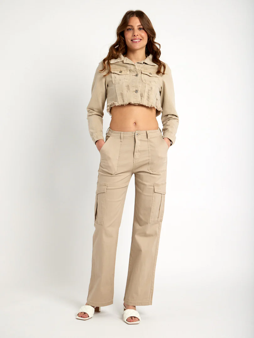 Veste en jean effet destroy - Image 4