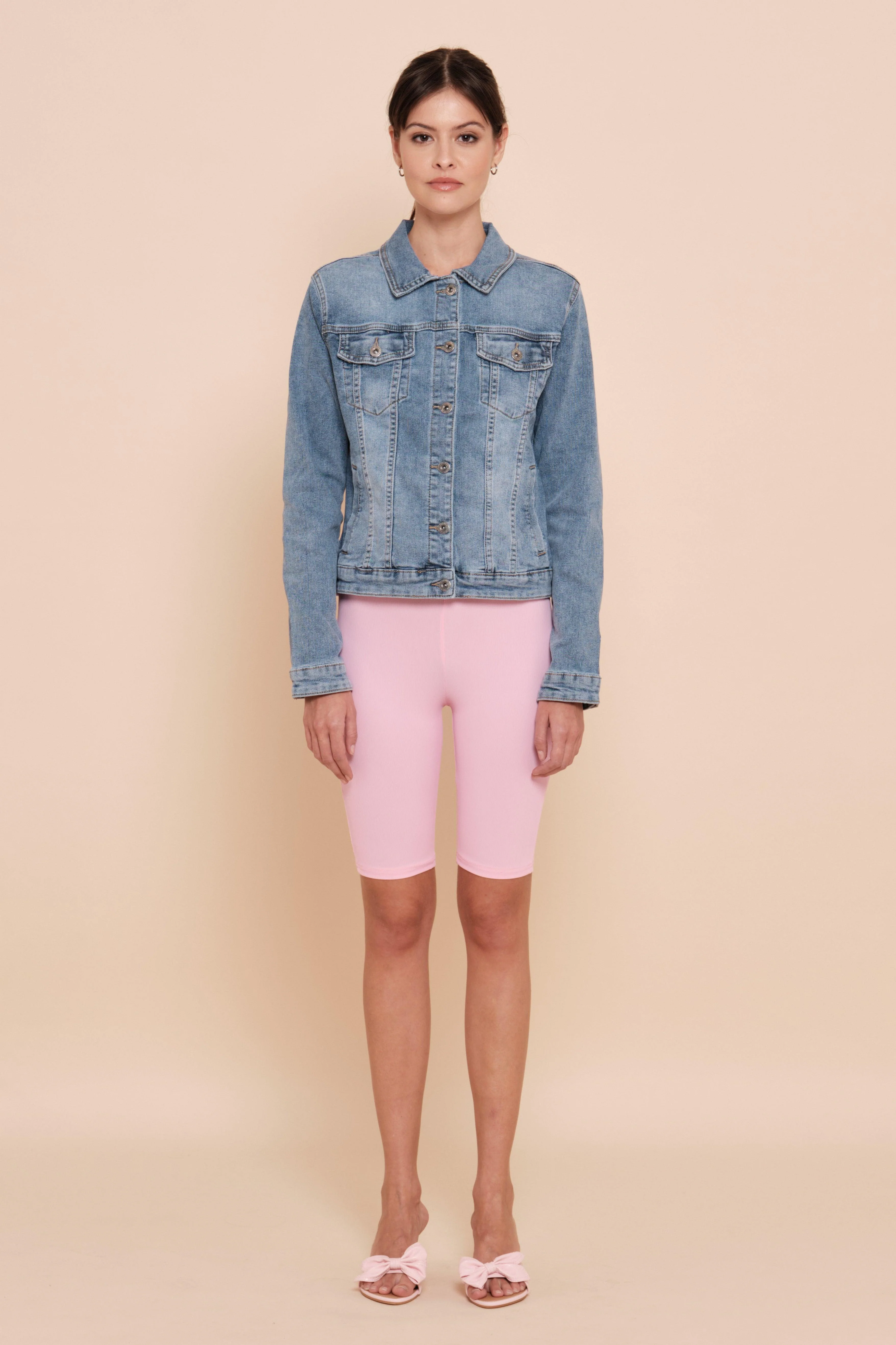 Veste en jean fermeture à boutons - Image 4