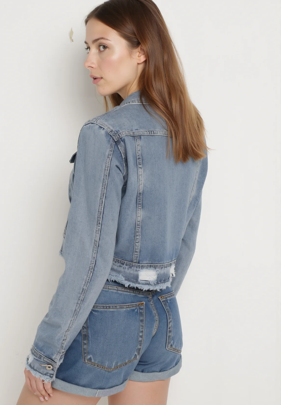 Veste en jean zippée - Image 4