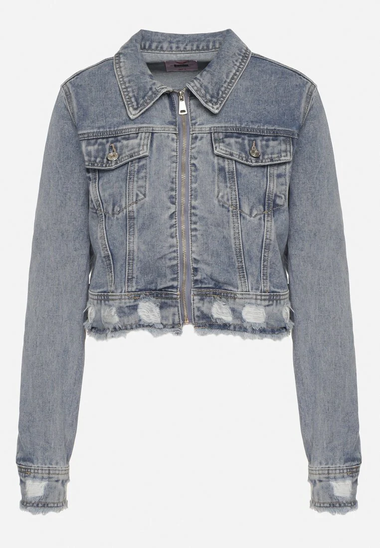 Veste en jean zippée - Image 6